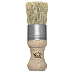 Escoda Restore Premium Brush - Flat Round, Size 10, Stubby Handle