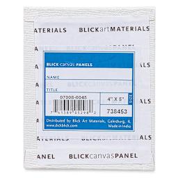 Blick Studio Cotton Canvas Panels - 4" x 5", Pkg of 5 back