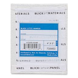 Blick Studio Cotton Canvas Panel - 4" x 5" back