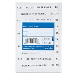 Blick Studio Cotton Canvas Panels - 4" x 6", Pkg of 5 back