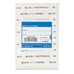 Blick Studio Cotton Canvas Panel - 4" x 6" back
