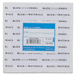 Blick Studio Cotton Canvas Panel - 6" x 6" back
