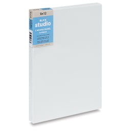 Blick Studio Cotton Canvas Panels - 9" x 12", Pkg of 5