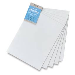 Blick Studio Canvas Panels, package of 5, size 12 x 16