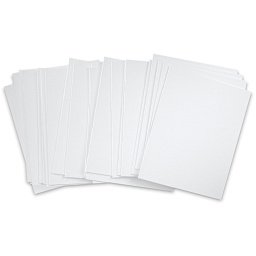 Blick Economy Cotton Canvas Panel Classroom Pack - 11" x 14", Class Pack of 24 fanned out