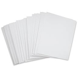 Blick Economy Cotton Canvas Panel Classroom Pack - 16" x 20", Class Pack of 24 fanned out