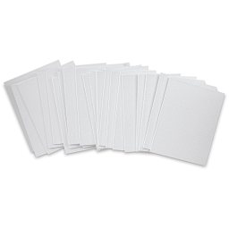 Blick Economy Cotton Canvas Panel Classroom Pack - 8" x 10", Class Pack of 24 fanned out