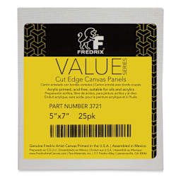 FREDRIX Creative Series Cut Edge Panel, 25/Pkg., 5 in x 7 in
