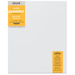 Blick Premier Stretched Cotton Canvas - Gallery Profile, Back-Stapled, 20" x 24" front