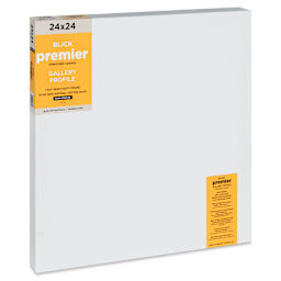 Blick Premier Stretched Cotton Canvas - Gallery Profile, Back-Stapled, 24" x 24"