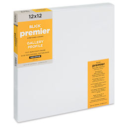 Blick Premier Stretched Cotton Canvas - Gallery Profile, Back-Stapled, 12" x 12"