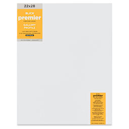 Blick Premier Stretched Cotton Canvas - Gallery Profile, Back-Stapled, 22" x 28" front