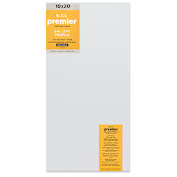Blick Premier Stretched Cotton Canvas - Gallery Profile, Back-Stapled, 10" x 20" front