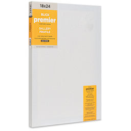 Blick Premier Stretched Cotton Canvas - Gallery Profile, Back-Stapled, 18" x 24"