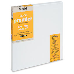 Blick Premier Stretched Cotton Canvas - Gallery Profile, Back-Stapled, 16" x 16"