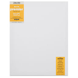 Blick Premier Stretched Cotton Canvas - Gallery Profile, Back-Stapled, 24" x 30" front