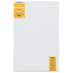 Blick Premier Stretched Cotton Canvas - Gallery Profile, Back-Stapled, 24" x 36" front