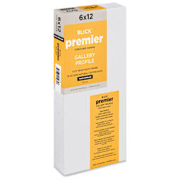 Blick Premier Stretched Cotton Canvas - Gallery Profile, Back-Stapled, 6" x 12"