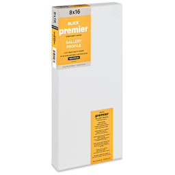 Blick Premier Stretched Cotton Canvas - Gallery Profile, Back-Stapled, 8" x 16"