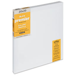 Blick Premier Stretched Cotton Canvas - Gallery Profile, Back-Stapled, 20" x 20"