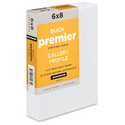 Blick Premier Stretched Cotton Canvas - Gallery Profile, Back-Stapled, 6" x 8"
