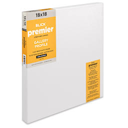 Blick Premier Stretched Cotton Canvas - Gallery Profile, Back-Stapled, 18" x  18"