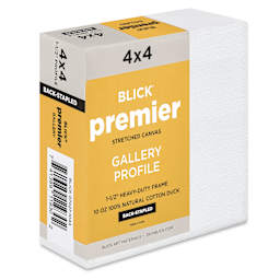 Blick Premier Stretched Cotton Canvas - Gallery Profile, Back-Stapled, 4" x 4"