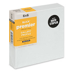 Blick Premier Stretched Cotton Canvas - Gallery Profile, Back-Stapled, 6" x 6"