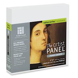Ampersand Value Series Artist Panel - Smooth, 6" x 6", 1-1/2" Cradle