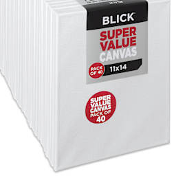 Blick Super Value Canvas Pack - 11" x 14", Pkg of 40 side view
