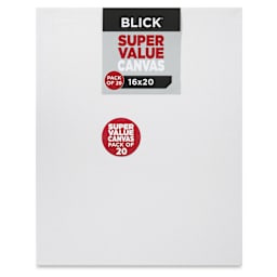 Blick Super Value Canvas Pack - 16" x 20", Pkg of 20