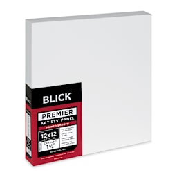 Blick Premier Artists' Panel - Gallery Cradle, 1-1/2", 12"  x 12" side view