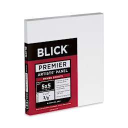 Blick Premier Artists' Panel - Flat, 3/8", 5" x 5" side view