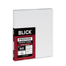 Blick Premier Artists' Panel - Flat, 3/8", 6" x 6" side view