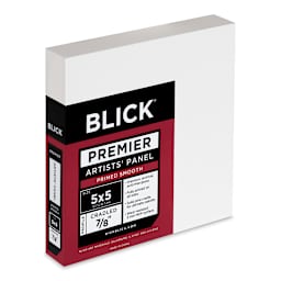 Blick Premier Artists' Panel - Traditional Cradle, 7/8", 5" x 5" side view