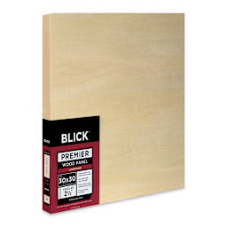 Blick Premier Wood Panel - 30'' x 30'', 2-1/2'' Extra Deep Profile, Cradled (side-view)