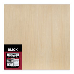 Blick Premier Wood Panel - 36'' x 36'', 2-1/2'' Extra Deep Profile, Cradled (front)