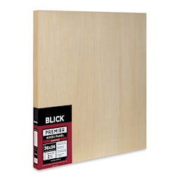 Blick Premier Wood Panel - 36'' x 36'', 2-1/2'' Extra Deep Profile, Cradled (side view)