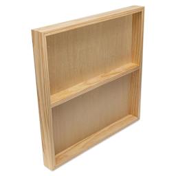 Blick Studio Artists' Wood Panels - Extra Deep Cradle Panel, 24" x 24", 2-1/2" Cradle angled back view