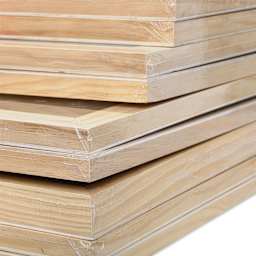 Blick Imperfect Wood Panels, corner close-up