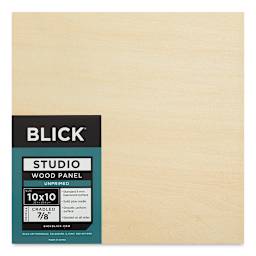 Blick Studio Artists' Wood Panel - Flat Cradle, 10" x 10", 7/8" Cradle (Front)
