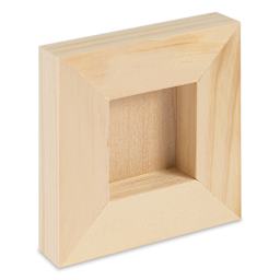Blick Studio Artists' Wood Panel - Flat Cradle, 4" x 4", 7/8" Cradle, back