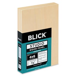 Blick Studio Artists' Wood Panel - Flat Cradle, 4" x 6", 7/8" Cradle
