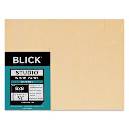 Blick Studio Artists' Wood Panel - Flat Cradle, 6" x 8", 7/8" Cradle, front
