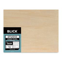 Blick Studio Artists' Wood Panel - Flat Cradle, 11" x 14", 7/8" Cradle (Front)