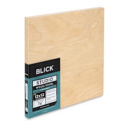 Blick Studio Artists' Wood Panel - Flat Cradle, 12" x 12", 7/8" Cradle