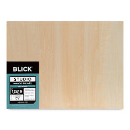 Blick Studio Artists' Wood Panel - Flat Cradle, 12" x 16", 7/8" Cradle (Front)