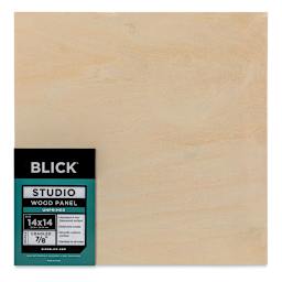 Blick Studio Artists' Wood Panel - Flat Cradle, 14" x 14", 7/8" Cradle (Front)