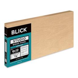 Blick Studio Artists' Wood Panel - Flat Cradle, 6" x 12", 7/8" Cradle
