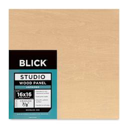 Blick Studio Artists' Wood Panel - Flat Cradle, 16" x 16", 7/8" cradle, front